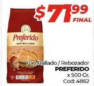 Preferido Pan Rallado / Rebozador x 500Gr.