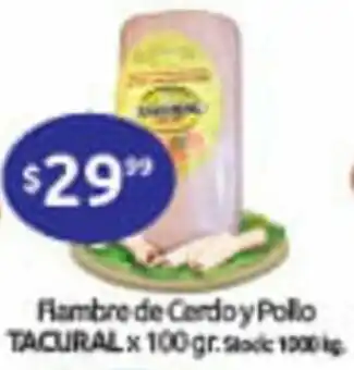 Cordiez Tacural Flambre de Cerdo y Pollo x 100gr oferta