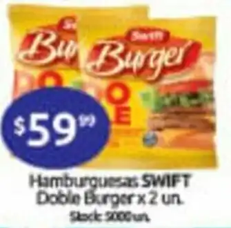 Cordiez Swift Hamburguesa Doble Burger x 2un oferta