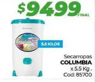 Diarco Columbia Secarropas x 5.5Kg oferta