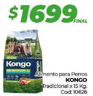 Diarco Kongo Alimento para Perros Tradicional x 15Kg oferta