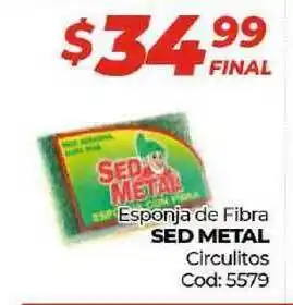 Diarco Sed Metal Esponja de Fibra Circulitos oferta