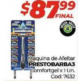 Diarco Prestobarba3 Máquina de Afeitar Comfortgel x 1 Un. oferta