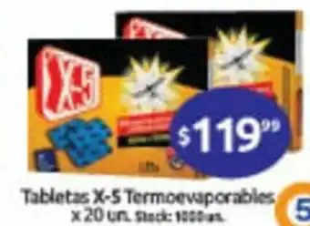Cordiez X-5 Tabletas Termoevaporables x 20un oferta