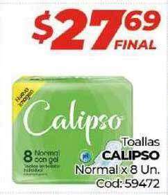Diarco Calipso Toallas Normal x 8 Un. oferta