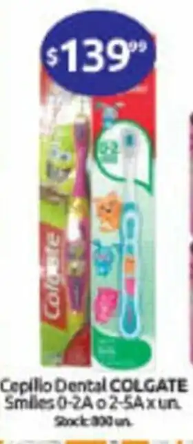 Cordiez Colgate Cepillo Dental Smiles 0-2A o 2-5A x un oferta
