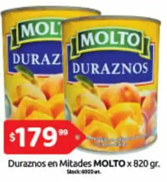 Cordiez Molto Duraznos en Mitades x 820gr oferta
