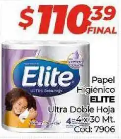 Diarco Elite Papel Higiénico Ultra Doble Hoja 4 x 30 Mt. oferta