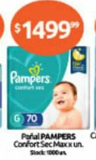 Cordiez Pampers Pañal Confort Sec Max x un oferta