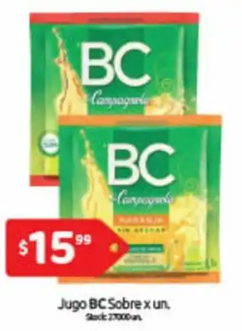 Cordiez BC Jugo Sobre x un oferta