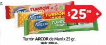 Cordiez Arcor Turrón de Maní x 25gr oferta