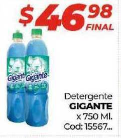 Diarco Gigante Detergente x 750ml oferta