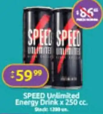 Cordiez Speed Unlimited Energy Drink x 250cc oferta