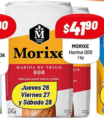 Almacor Morixe Harina 000 1kg oferta