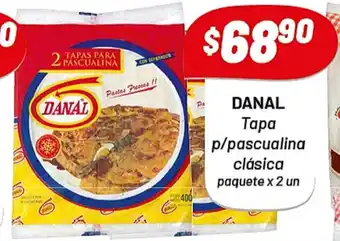 Danal Tapa p/pascualina clásica x 2un
