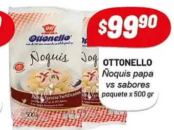 Almacor Ottonello ñoquis papa vx sabores paquete x 500gr oferta