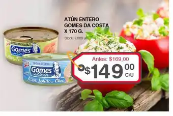 Supermercados Tadicor Gomes Da Costa Atún Entero x 170g oferta