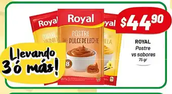Almacor Royal Postre vs sabores 75gr oferta