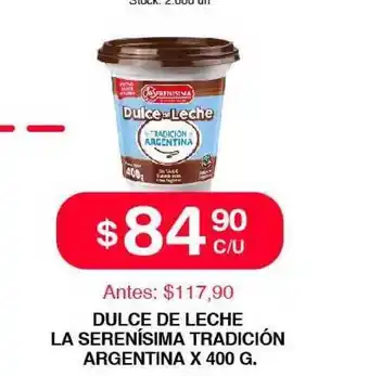 Supermercados Tadicor La Serenísima Dulce De Leche Tradición Argentina x 400g oferta