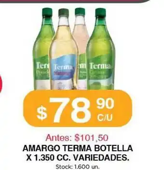 Supermercados Tadicor Amargo Terma Botella x 1.350cc. variedades oferta