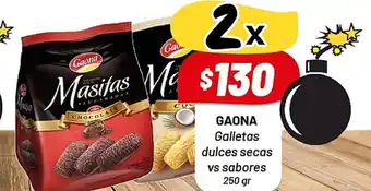 Almacor Gaona Galletas dulces secos vs sabores 250gr oferta
