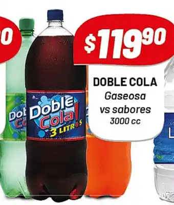 Almacor Doble Gaseosa vs sabores 3000cc oferta