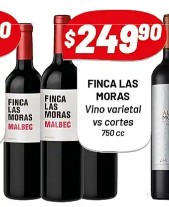 Almacor Fincas Las Moras Vino varietal vs cortes 750cc oferta