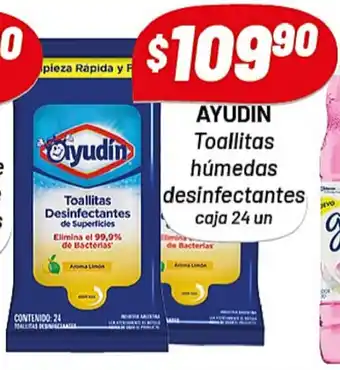 Almacor Ayudin Toallitas húmedas desinfectantes caja 24un oferta