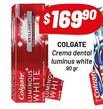 Almacor Colgate Crema dental luminus white 90gr oferta