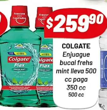 Almacor Colgate Enjuague bucal fresh mint lleva 500cc paga 350cc 500cc oferta