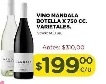 Mandala Vino Botella x 750 cc.