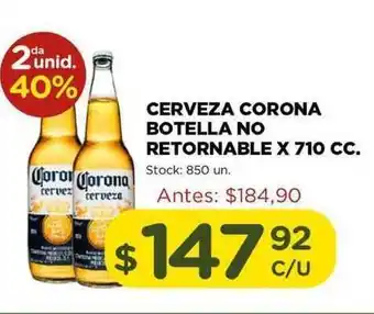 Super MAMI Corona Cerveza Botella No Retornable x 710 cc. oferta