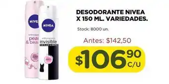 Super MAMI Nivea Desodorante x 150 ml. variedades oferta
