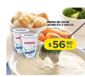 Super MAMI Lechelita Crema De Leche x 200 cc. oferta