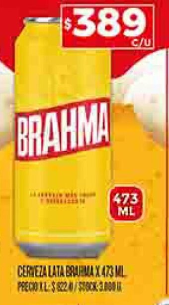 Supermercados DIA CERVEZA BRAHMA X 473ML oferta