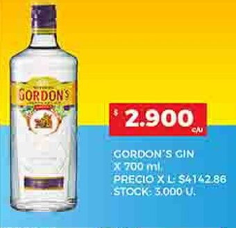 Supermercados DIA GORDON'S GIN X 700 ml oferta