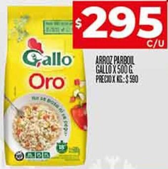Supermercados DIA ARROZ PARBOIL GALLO X 500 G oferta