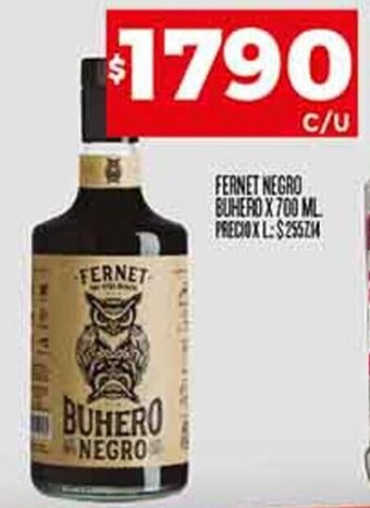 Supermercados DIA FERNET NEGRO BUHERO X 700 ML oferta