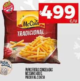 Supermercados DIA PAPAS FRITAS CONGELADAS MCCAIN X 400 G oferta