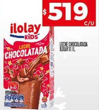 Supermercados DIA LECHE CHOCOLATADA ILOLAY X 1L oferta
