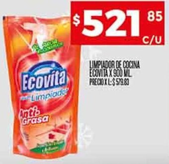 Supermercados DIA LIMPIADOR DE COCINA ECOVITA X 900 ML oferta