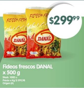 Supermercados Buenos Días Fideos frescos DANAL x 500 g oferta