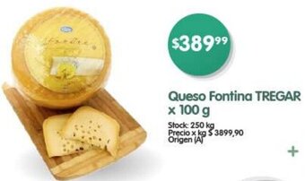 Supermercados Buenos Días Queso Fontina TREGAR x 100 g oferta