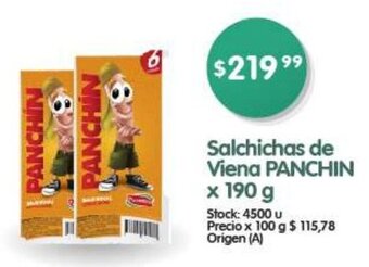 Supermercados Buenos Días Salchichas de Viena PANCHIN X 190G oferta