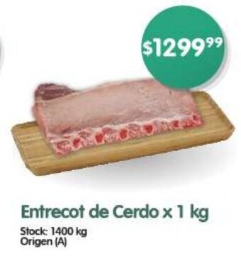 Supermercados Buenos Días Entrecot de Cerdo x 1 kg oferta