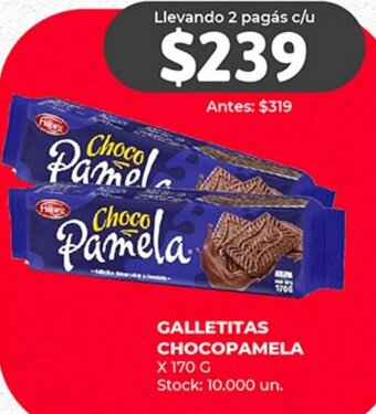 Supermercados Tadicor GALLETITAS CHOCOPAMELA X 170 G Stock: 10.000 un. oferta