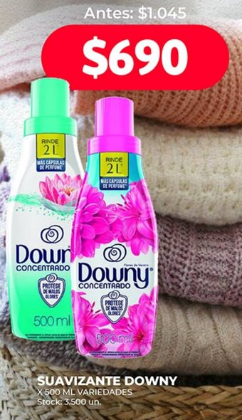 Supermercados Tadicor SUAVIZANTE DOWNY X 500 ML VARIEDADES oferta