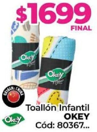 Diarco Toallón Infantil OKEY oferta