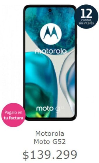 Movistar Motorola Moto G52 oferta