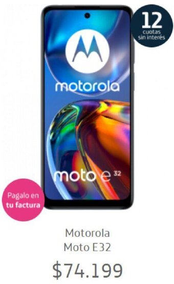 Movistar Motorola Moto E32 oferta